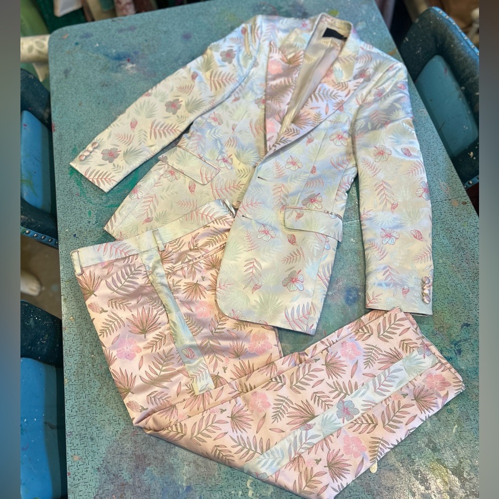 Pastel Botanical Suit